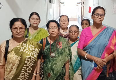 AIDWA activists meet in a deputation at DM of West Tripura district on November 28 in support of their demands.